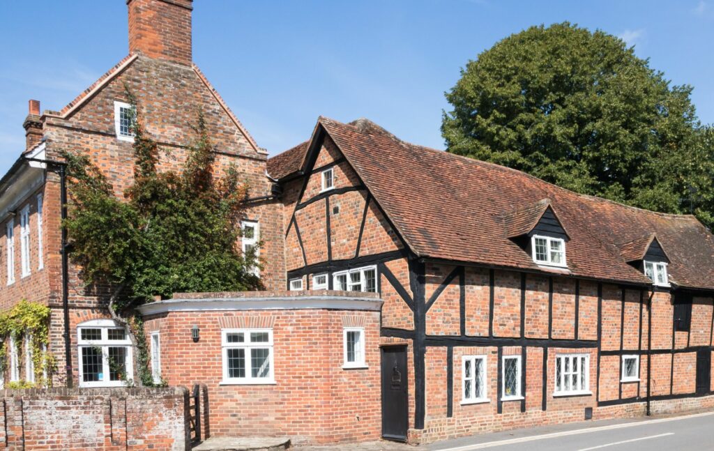 Typical grade II listed buildings in Amersham Buckinghamshire